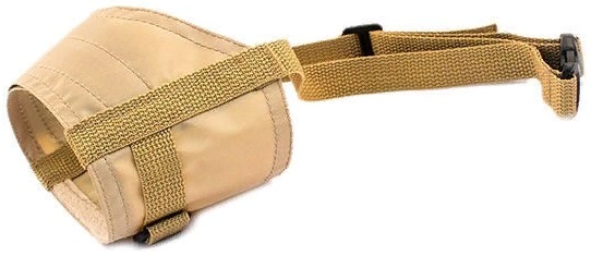 Намордник "ДАРЭЛЛ" нейлон. регулируемый №3 18-24см бежевый