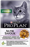 Проплан 85г пауч для стерилизованных кошек с индейкой в желе
