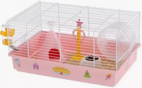 Клетка для грызунов CRICETI 9 PRINCESS (белая) 46*29,5*23см