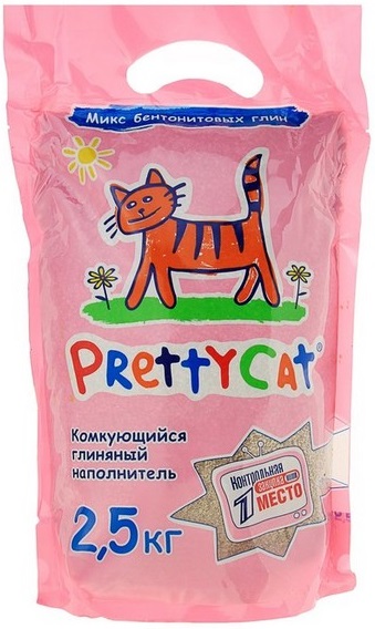 Наполнитель PrettyCat комкующийся Euro Mix 2.5кг