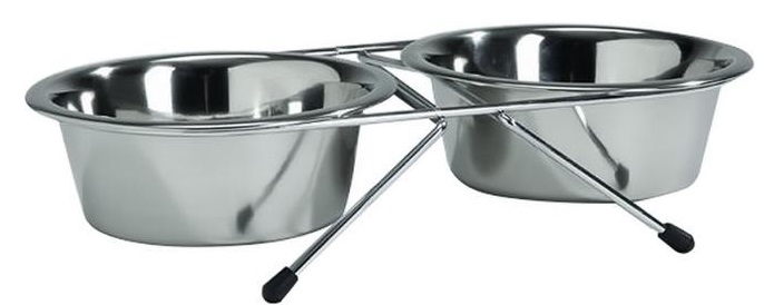 Подставка с мисками напольная 16,5см