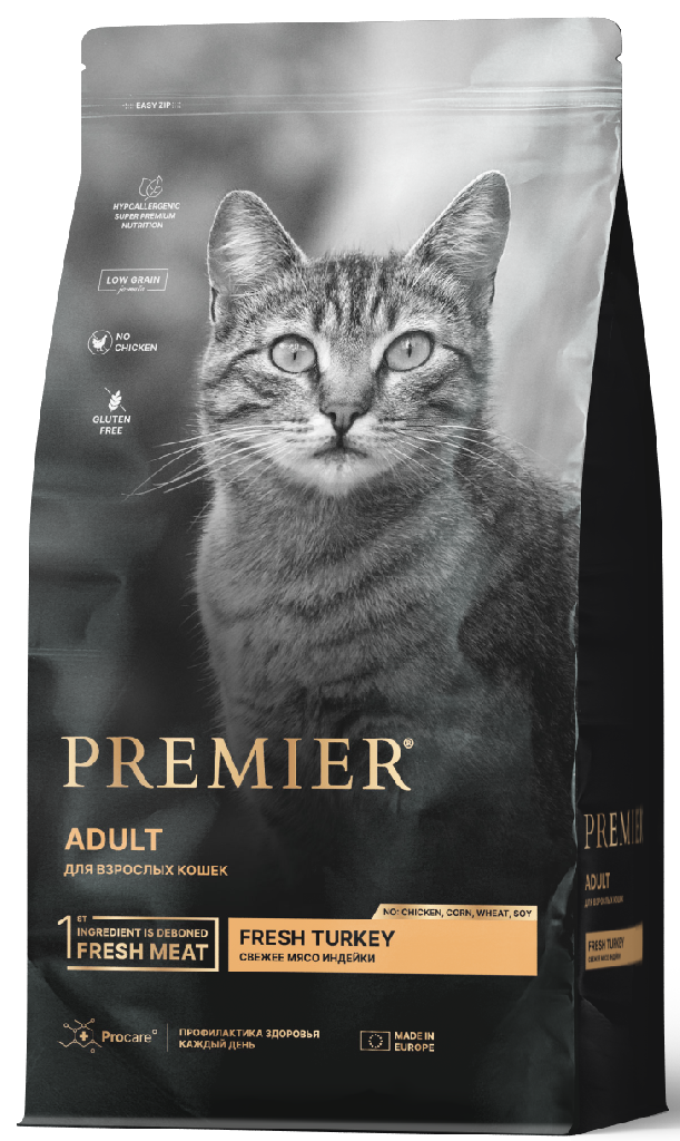 Premier для взрослых кошек Индейка*