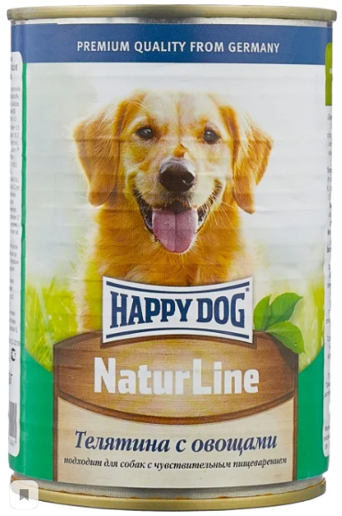 Хэппи Дог д/с Телятина/овощи 410г