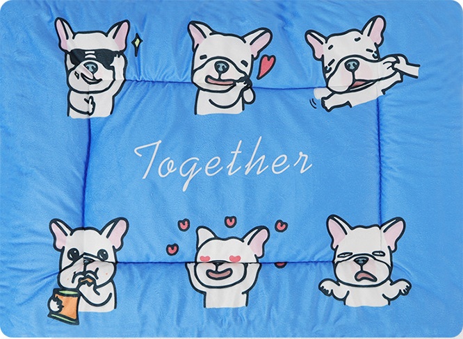 Лежанка-матрас для животных с рисунком