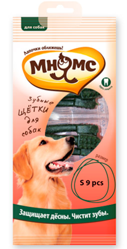 Мнямс зубная щетка зеленая малая 7см*9шт.
