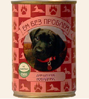 ЕМ БЕЗ ПРОБЛЕМ д/щенков Говядина 410г