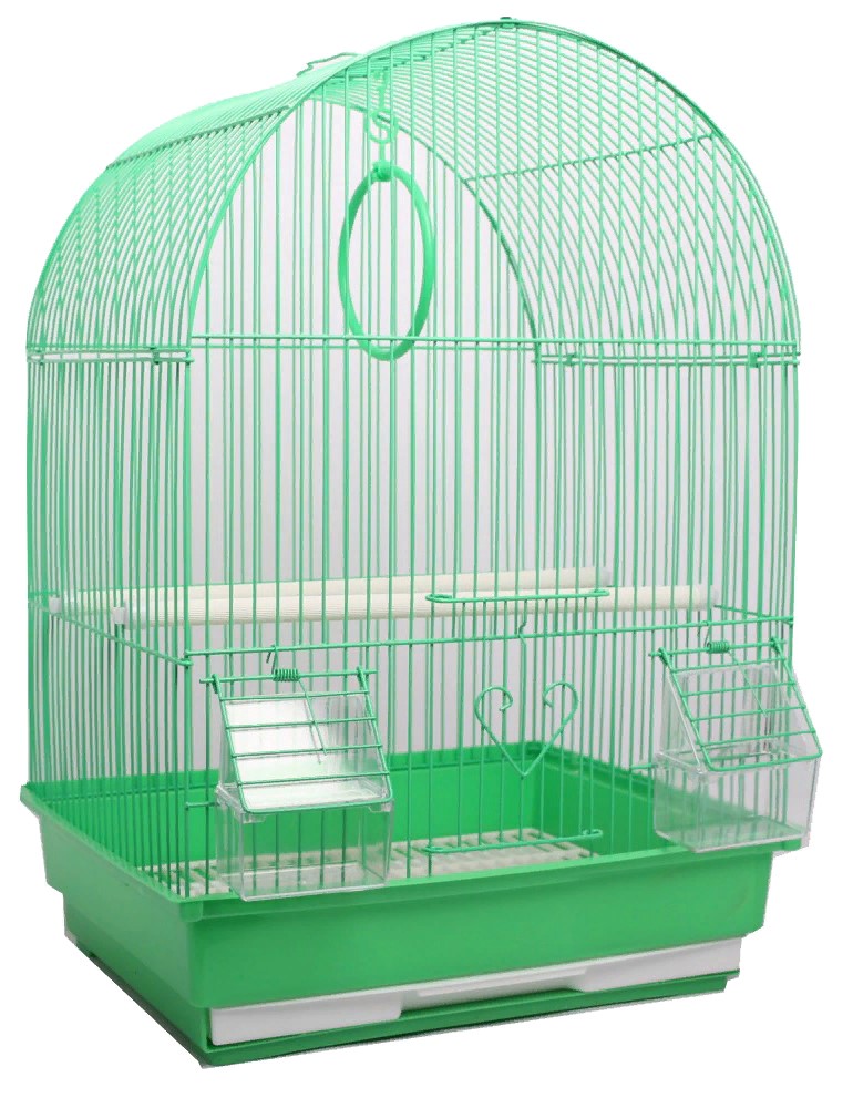 Клетка для птиц, овальная, укомплектованная 35*28*49см