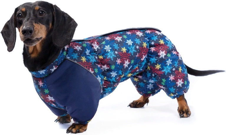 Комбинезон зимний Такса, 36-40см