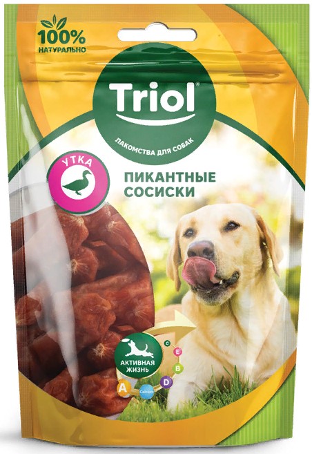 Пикантные Сосиски из утки для собак, 70г