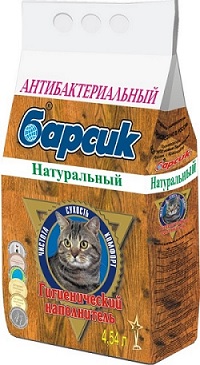 Наполнитель Барсик Натуральный древесный 4,54л