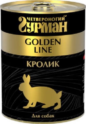 Голден Кролик натуральный в желе д/собак 340г