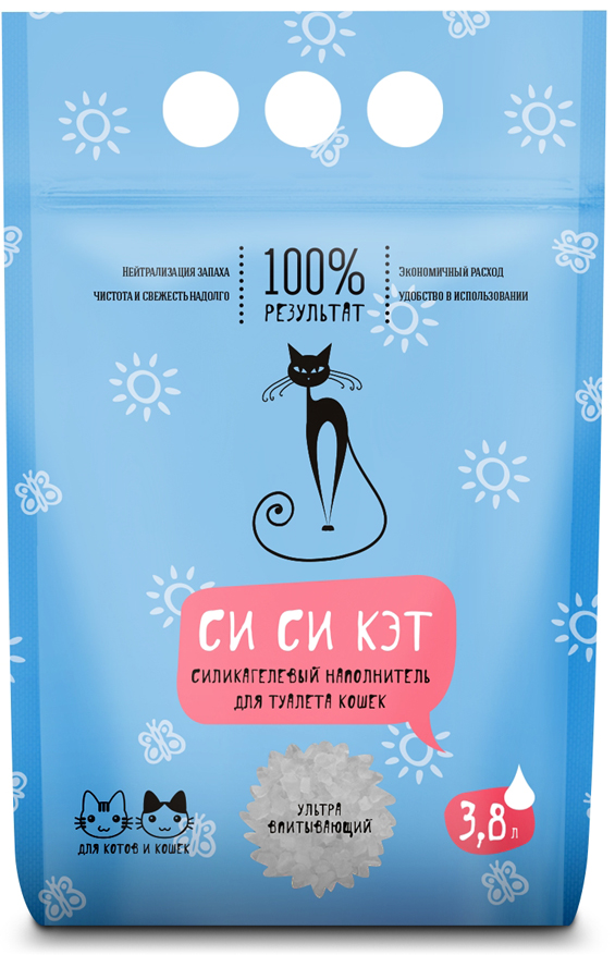Наполнитель Си Си Кэт силикагелевый 3,8л