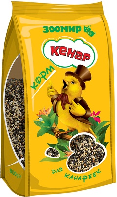 ЗООМИР "Кенар" - корм д/канареек 800г