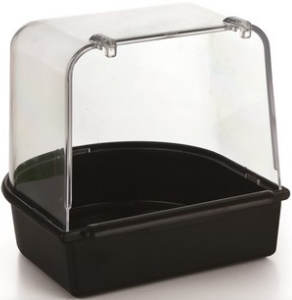 Beeztees 075082 Купалка д/птиц черная 13*13*13см