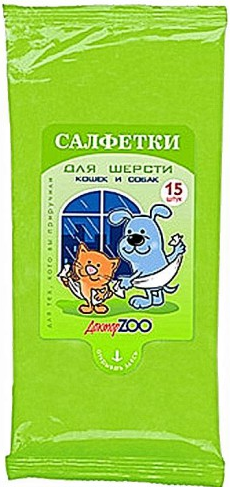 Доктор зоо салфетки д/шерсти