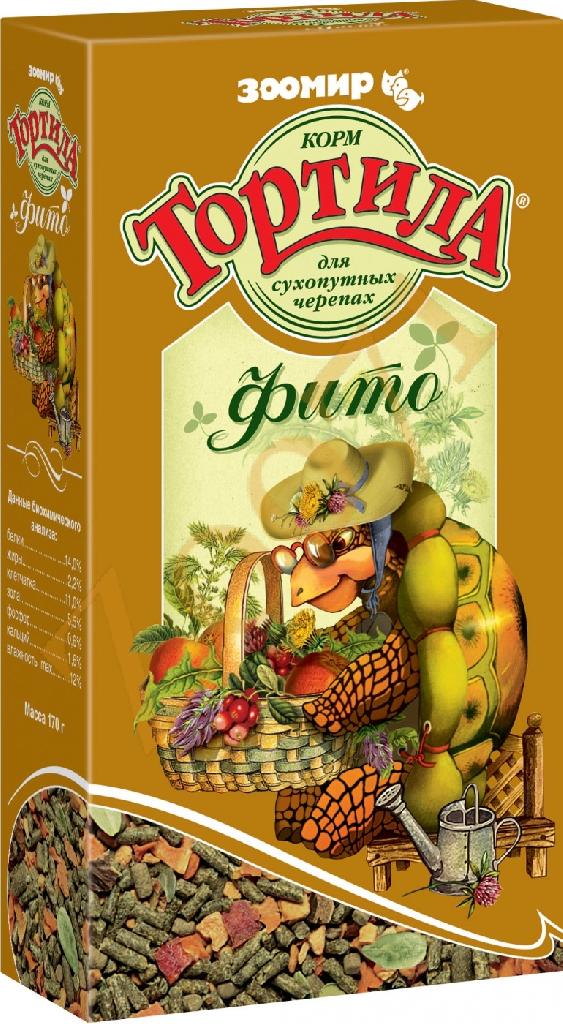 ЗООМИР ТОРТИЛА "Фито"- корм для сухопутных черепах 170г