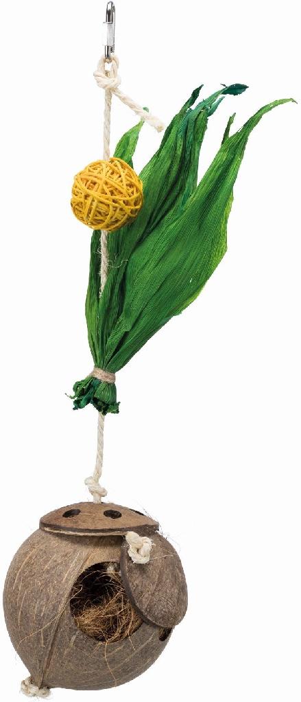 Гнездо из кокоса на сизалевой верёвке, 35cм