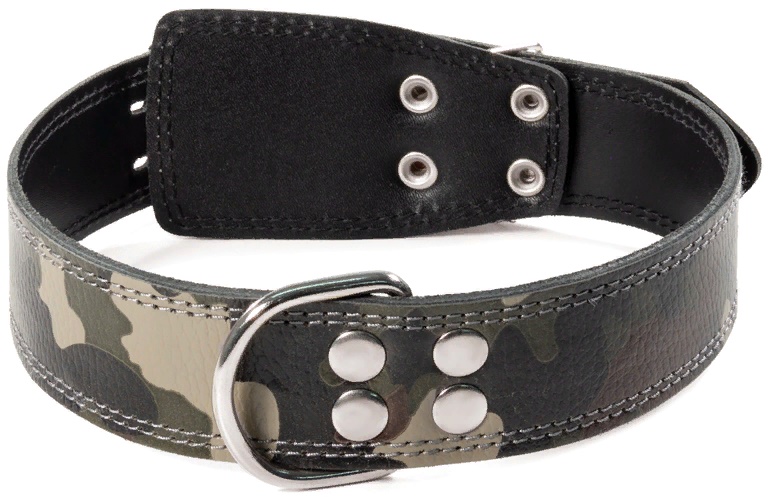 Ошейник кожаный "Хаки", 45мм*700мм
