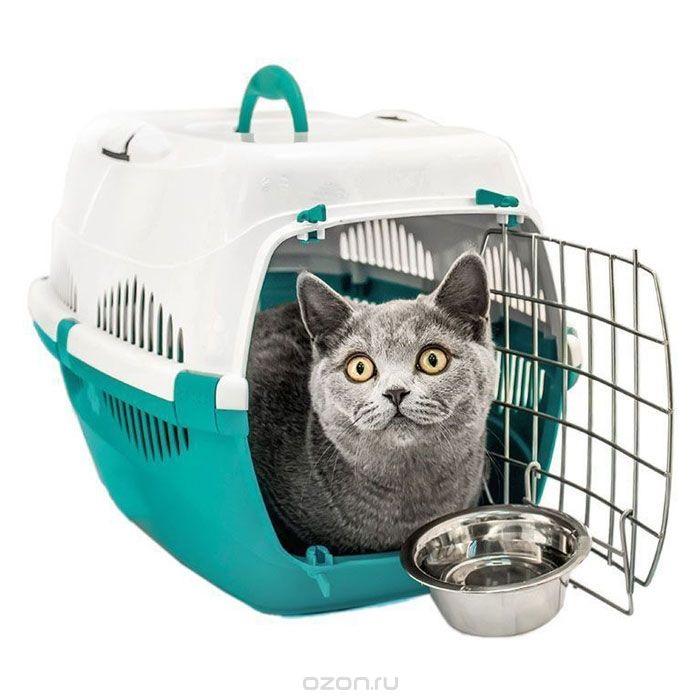 №1 Переноска д/животн с металлической дверцей 49*33*32см