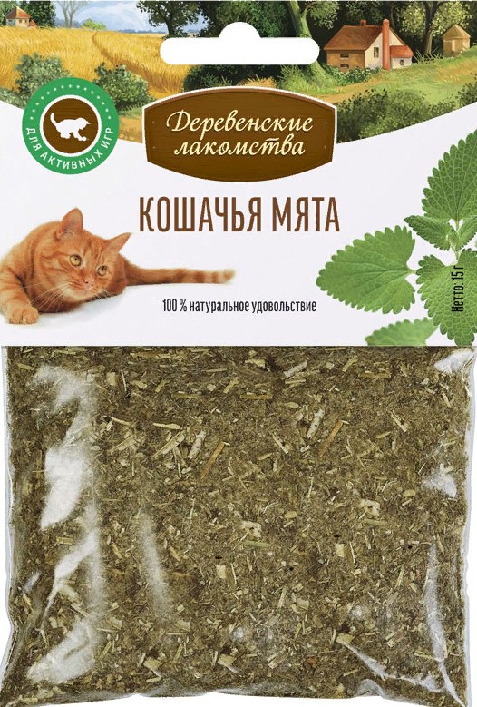 Деревенские лак-ва д/кошек КОШАЧЬЯ МЯТА 15г