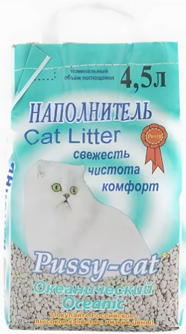 Наполнитель ПУСИ КЭТ океанический 4,5л