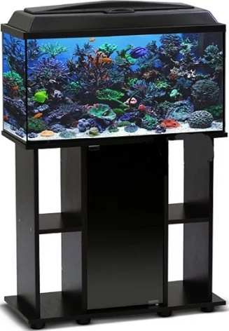 Аквариум Телевизор 250л с крышкой с тумбой