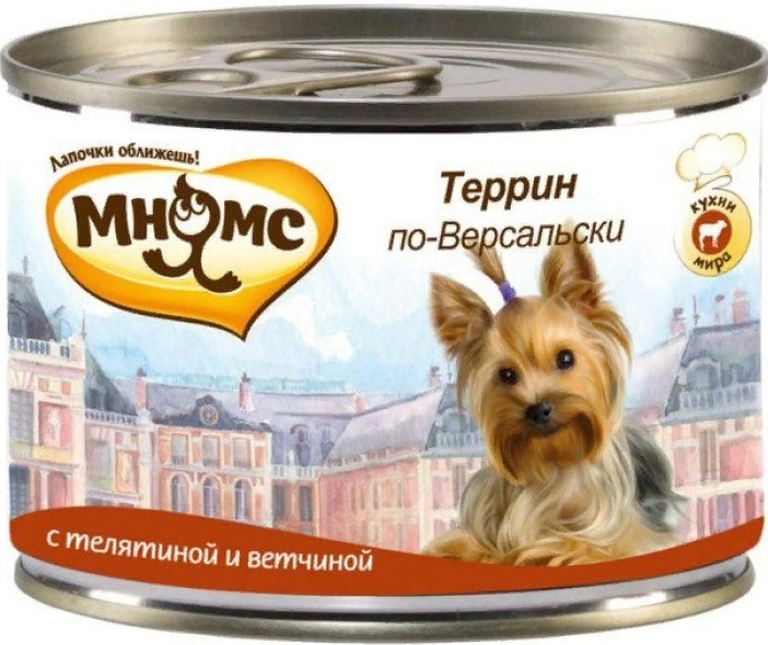 Мнямс конс д/с Террин по-Версальски (телятина с ветчиной) 200г