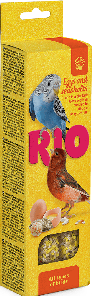 РИО Палочки д/всех видов птиц с Яйцом и ракушечником