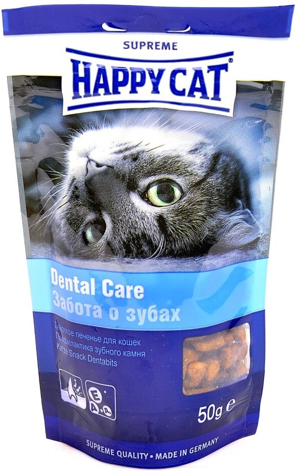 Хэппи Кэт Лакомое печенье Проф. зубного камня 50г