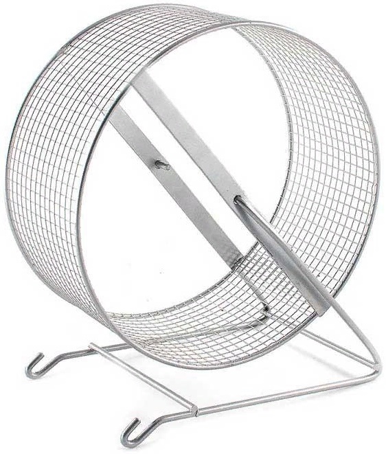 Колесо для грызунов d200 металл/черный металл (сетка)