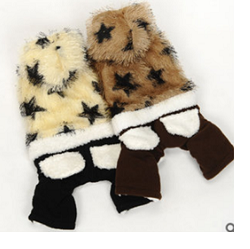 Комбинезон мех со звездами  M