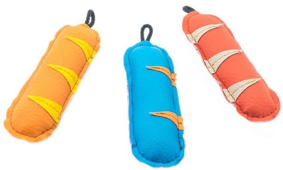 Игрушка-аппорт д/кошек/собак "Конфетти-СОСИСКА" 12см