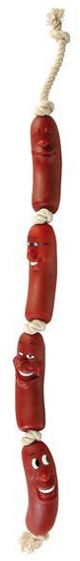 Игрушка Сардельки на верёвке с ручкой, 50см