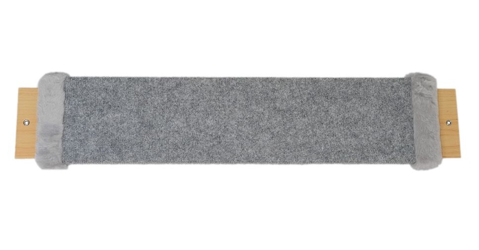 Когтеточка МАКСИ ковролин с пропиткой, 73*17*2см серый