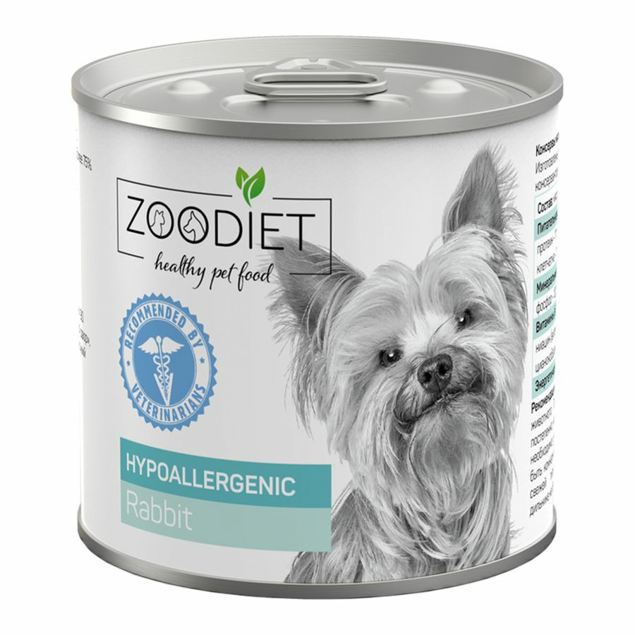 Zoodiet Hypoallergenic Rabbit/Кролик для собак (гипоаллергенно), 240 г