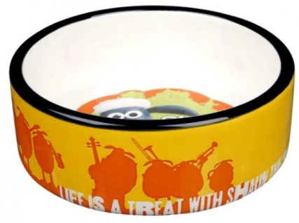 Миска керамическая Shaun the Sheep, 0.3 л, ⌀12 см, оранжевая