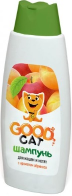 Шампунь GOOD CAT для КОШЕК и КОТЯТ с ароматом АБРИКОСА 250мл