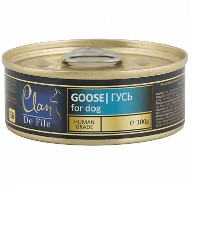 CLAN De File конс. д/собак 100 г Гусь № 56