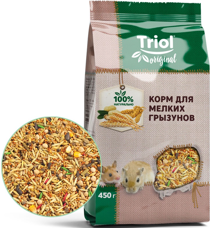 Корм Triol Original для мелких грызунов, 450г
