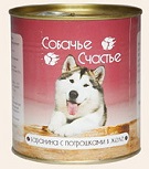 Собачье Счастье кон. д/с Барашек с потрошками в желе 750г