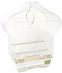 №1 Клетка для птиц, 30*22,5*50см,  пагода,  укомплектованная