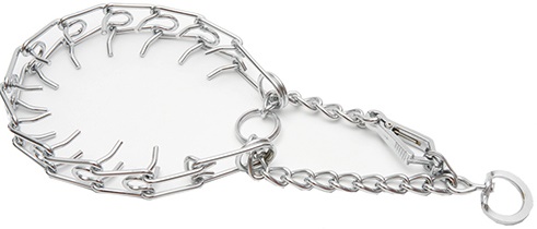 Ошейник строгий быстросъемный с вертлюгом хром ширина 3мм, длина 55см