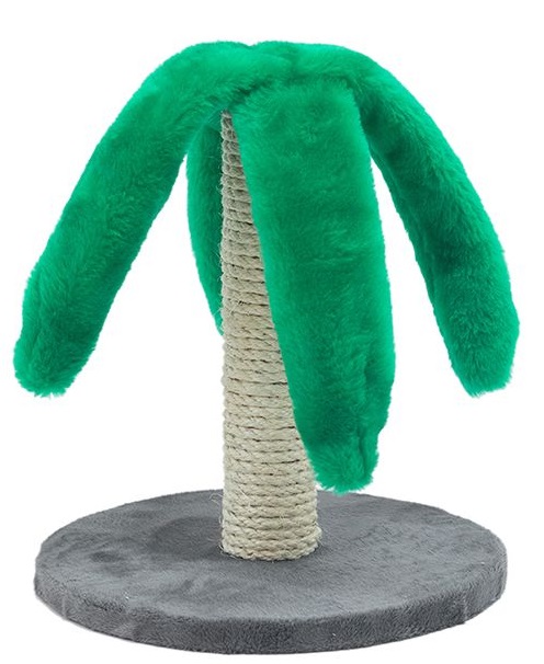 Когтеточка СМАРТ на подставке "Пальма" (сизаль) 290х290хh330мм