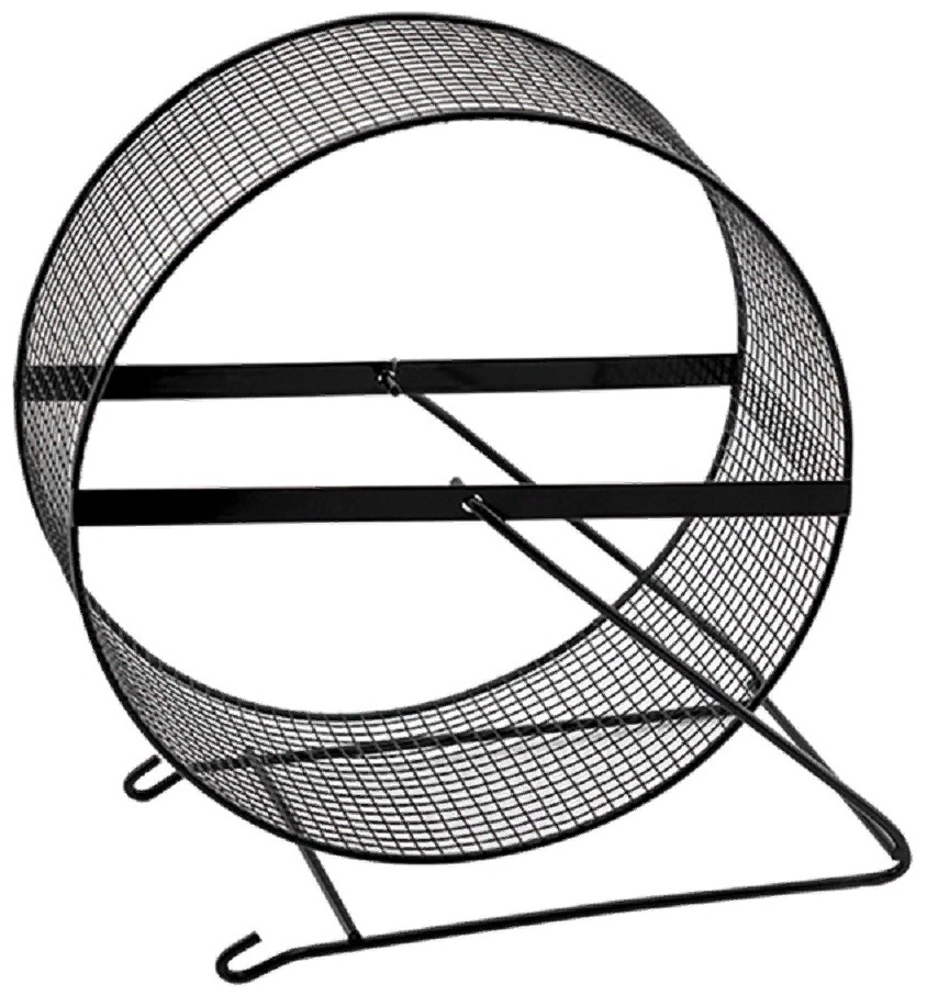 Колесо для грызунов d200 металл/черный металл (сетка)
