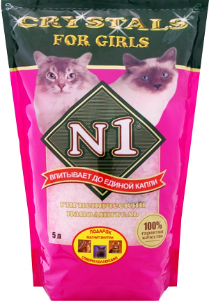 Наполнитель №1 Crystals For Girls силикагелевый 5л