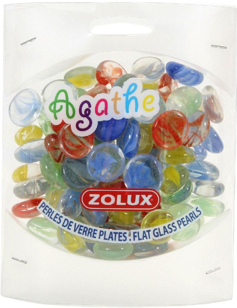 Золюкс Украшения для аквариума стеклянные "Агат", S (мульти цвет), 430г