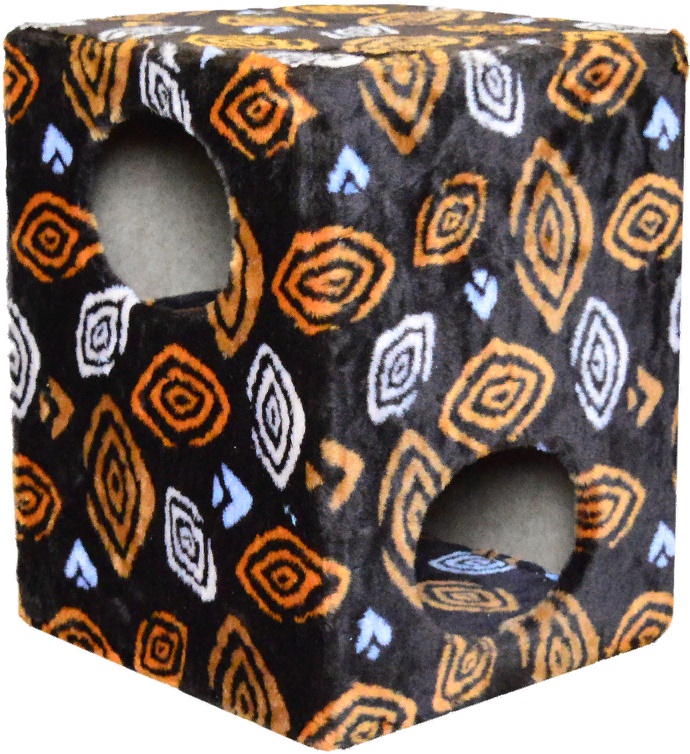 Комплекс Куб 2 уровня мех с рисунком "FANTASY" 42*42*55 см