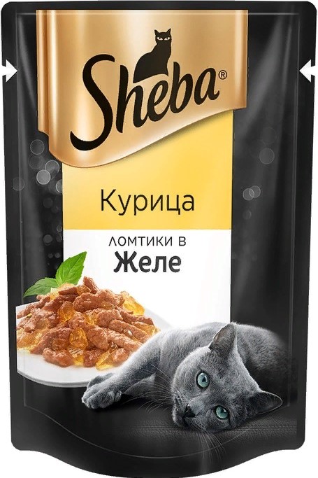 Шеба д/кошек курица желе 85г