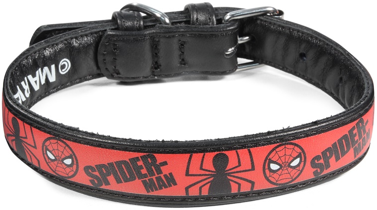 Ошейник кожаный Marvel Человек-паук