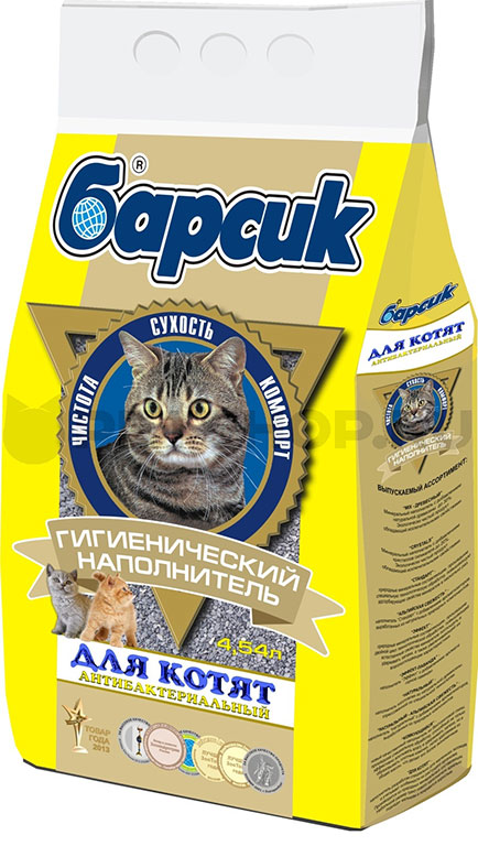 Наполнитель Барсик д/котят впитывающий 4,54л